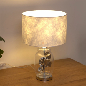   Ginkgo leveles asztali lámpa, fehér, 38 cm - Ginko Globo 24141C - billenőkapcsolós, 1xE27 foglalattal, 230 V