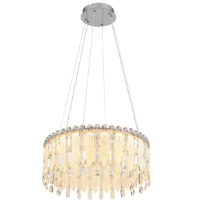   Távirányítóval szabályozható glamour csillár toll alakú kristályokkal - Klunka Globo 67176-58