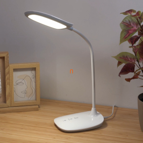  Szabályozható asztali LED lámpa, 40 cm, fehér - Botal Globo 58455W, memória, éjjeli fény, dimmelhető, 1.3 méretes kábellel, 4000-3000-6500 K, 520 lm, 1 W, 230 V