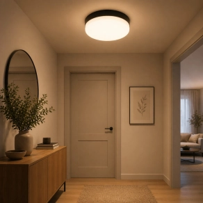   Mennyezeti LED lámpa fekete színben, 12 cm - Matthew Globo 12387-8