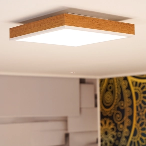   Fa hatású mennyezeti LED lámpa, melegfehér - Doro Globo 416080WWD1