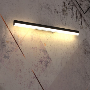   Szabályozható fali LED lámpa matt fekete színben, 60 cm - Sallo Globo 41926B