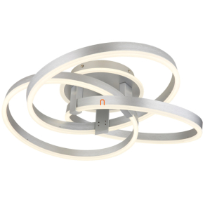   Távirányítóval szabályozható mennyezeti LED lámpa, 3 gyűrűs - Herwig Globo 67163-56