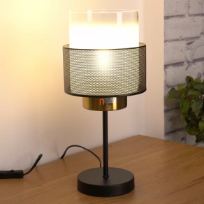   Asztali lámpa, 40 cm - Olga Globo 15709T - billenőkapcsolós, 1xE27 foglalattal, 230 V