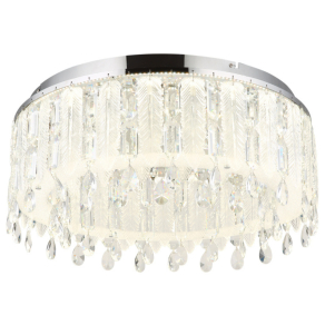   Távirányítóval szabályozható glamour csillár toll alakú kristályokkal - Klunka Globo 67176-58D