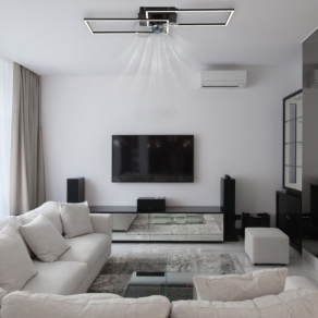   Szabályozható ventilátoros mennyezeti LED lámpa távirányítóval - Tatjana Globo 67243-30BF