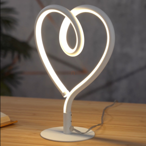   Asztali LED lámpa, szalag hatású, 23 cm, fehér - Amore Globo 28054W - 3000 K, 250 lm, 6 W, 1.5 méteres kábel