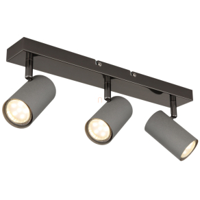   Fali spot lámpa szürke színben, 3 foglalattal - Robby Globo 57911-3S