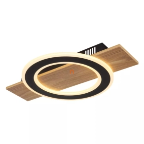   Mennyezeti LED lámpa, 29x44 cm, fa hatású - Jayden Globo 48038-18