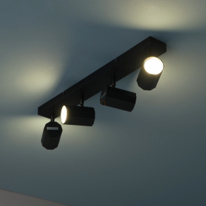 Bordázott spot lámpa 4 foglalattal - James Globo 57918-4B