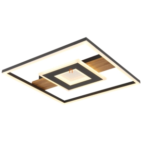   Fa hatású szögletes mennyezeti LED lámpa, kristály hatású - Pikara Globo 67324-24