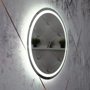   Érintőkapcsolós LED tükör, hidegfehér körfénnyel - Rivas Globo 84033