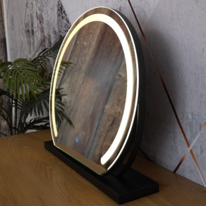   Érintőkapcsolóval szabályozható LED tükör, ívelt - Rivas Globo 84038