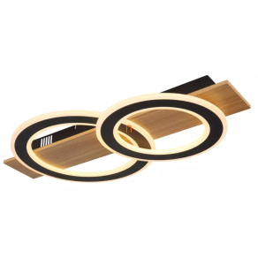   Mennyezeti LED lámpa, 35x63 cm, fa hatású - Jayden Globo 48038-40