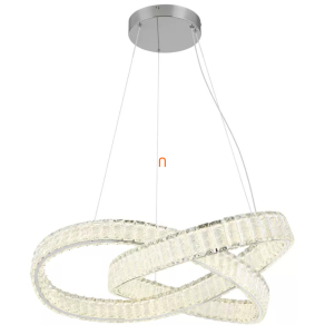   Szabályozható függesztett LED lámpa kristály szegéllyel - Mucky Globo 67162-110CCT