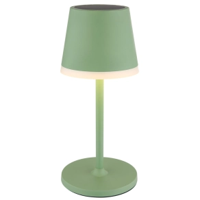   Kültéri napelemes asztali LED lámpa, 41 cm, melegfehér fényű, zöld - Globo 36637BM