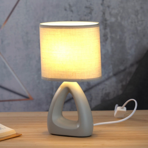   Asztali lámpa, 30 cm, szürke - Triangle Globo 21731G - 1xE14, 230 V, IP20, 1.3 méteres kábel