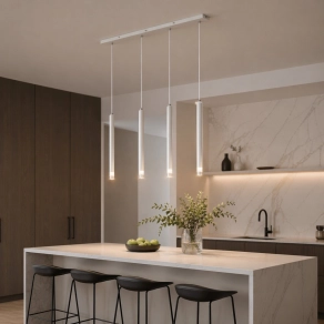   Függesztett lámpa, fehér, 4 foglalattal - Ryan Globo 15629W-4