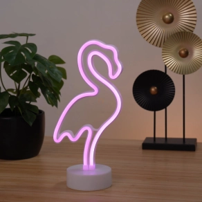 Neon LED hangulatlámpa, flamingó - Flamingo Globo 28064