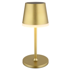   Kültéri napelemes asztali LED lámpa, 41 cm, melegfehér fényű, arany színű - Globo 36637GM