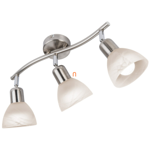   Mennyezeti spot lámpa 3 foglalattal-alabástrom üveg búra - Daytona Globo 818903016X