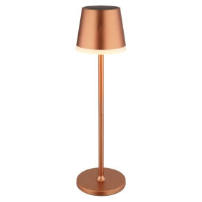   Kültéri napelemes asztali LED lámpa, 41 cm, melegfehér fényű, pezsgőszín - Globo 36637RM