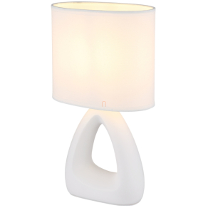   Asztali lámpa, 30 cm, fehér - Triangle Globo 21731W - 1xE14, 230 V, IP20, 1.3 méteres kábel