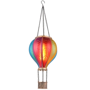 Kültéri napelemes LED lámpa, hőlégballon - Globo 36136B