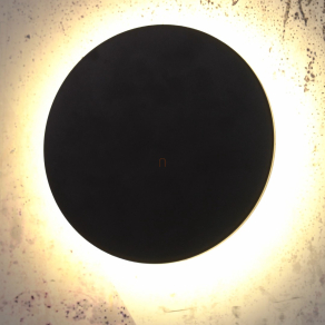   Kültéri indirekt fényű fali LED lámpa, fekete - Lamont Globo 34314S