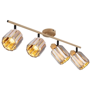   Spot lámpa prizma kristály búrával, 4 foglalattal - Run Globo 80040446