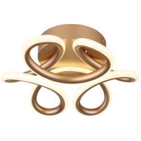   Szabályozható design mennyezeti LED lámpa pezsgőszínben - Melisand Globo 67386-24CH