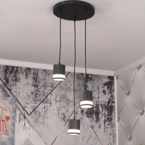   Függesztett lámpa fényáteresztő szegéllyel, 3 foglalattal - Lucero Globo 57852-3H