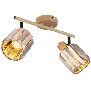   Spot lámpa prizma kristály búrával, 2 foglalattal - Run Globo 80040246