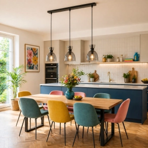   Függesztett üveg lámpa 3 foglalattal, füstszínű - Massey Globo 15769S-3