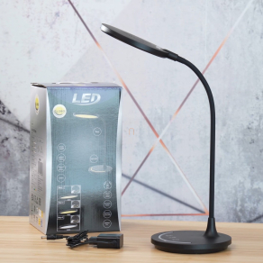   Érintőkapcsolóval szabályozható asztali LED lámpa, 38 cm - Kenny Globo 58483 - szabályozható fényerősség, éjjeli fény, memória funkció, 3000/5700 K, 520 lm, 12 W, 1.3 méteres kábel