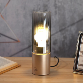   Asztali üveg lámpa, 30 cm - Annika Globo 21000TCA - 1xE27, 230 V, IP20, 1.5 méteres kábel