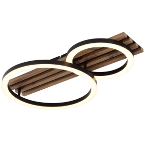 Mennyezeti LED lámpa, fa hatású - Tisha Globo 67353D2