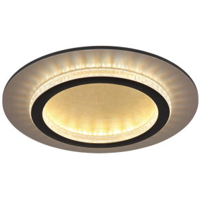   Szabályozható mennyezeti LED lámpa kristály szegéllyel, 35 cm, arany színben - Jayden Globo 48042-24G