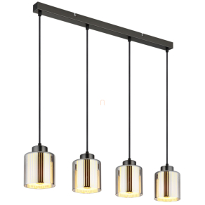   Függesztett lámpa üveg búrával, 4 foglalattal - Felicia Globo 16056-4H