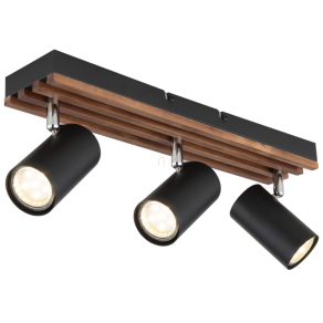   Spot lámpa, fa hatású, 3 foglalattal - Kayden Globo 57909-3