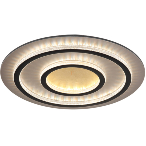   Távirányítóval szabályozható mennyezeti LED lámpa kristály szegélyekkel, 55 cm, arany színben - Jayden Globo 48042-60G