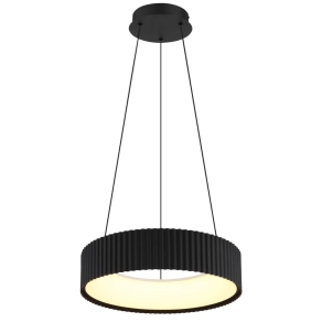  Szabályozható függesztett LED lámpa bordázott búrával bordázott búrával 45 W, 2700-4000-6000 K, 1600 lm - Kemp Globo 15924S