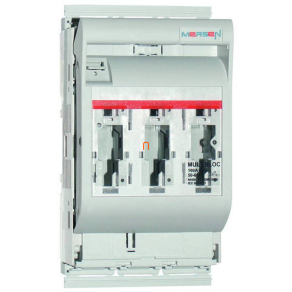   Szakaszoló biztosíték vízszintes 00-160A, szerelőlapra, 3 pólusú, M8 csatlakozás Multibloc P1023007A, 2.030.000