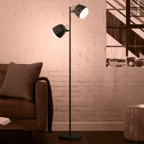   Állólámpa 2 foglalattal, 162 cm - Upanema Eglo 390048, talpkapcsolós, 2xE27 foglalattal, IP20, 220-240 V