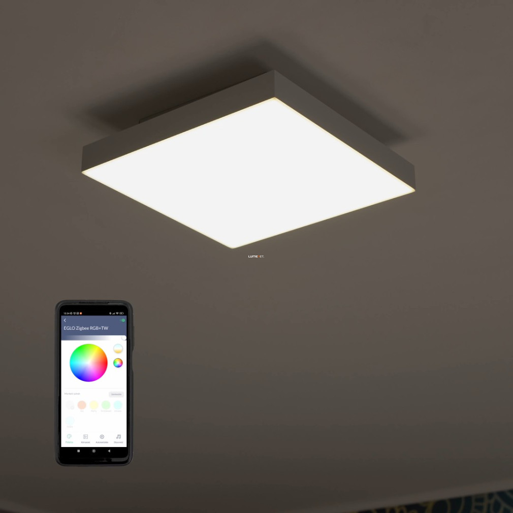 Szabályozható mennyezeti LED lámpa 16 W, hideg-melegfehér, fehér színű (Turcona RGBW)