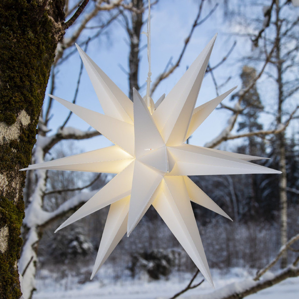LED csillag dekoráció kültérre, 57 cm-elem nélkül (Alice)