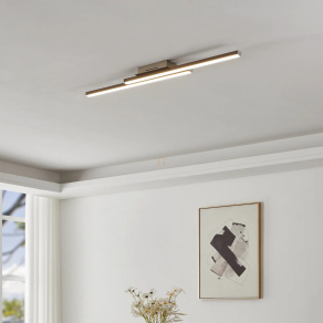   Szabályozható mennyezeti LED lámpa 2x16 W, hideg-melegfehér, fehér-nikkel színű - Fraioli RGBW Eglo 900076