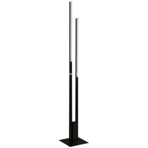   Okos LED állólámpa talpkapcsolóval, 176 cm, fekete-fehér színű - Fraioli RGBW Eglo 900082, applikációval szabályozható, 2700-6500 K, 4800 lm, 2x16 W