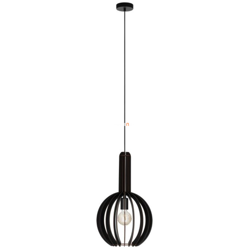 Függesztett lámpa, 31 cm, fekete (Velasco)