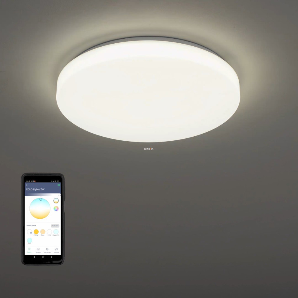 Szabályozható mennyezeti LED lámpa 4x4,8 W, hideg-melegfehér, fehér színű (Totari)
